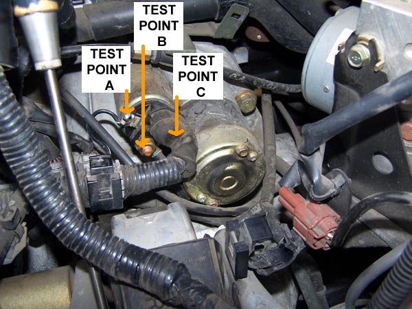 Where is the starter located in a 1996 nissan maxima #9